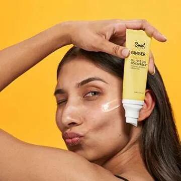 Sweet Chef Ginger + Vitamin C Oil-Free Gel Moisturizer - Antioxidant-Rich Soothing Daily Moisturizer with Hyaluronic Acid, Turmeric + Niacinamide - Help Hydrate + Even Skin Tone (60 ml / 2 fl oz)