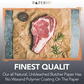 Brown Kraft Butcher Paper Roll for BBQ and Baking