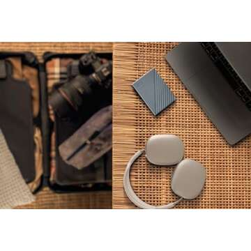 WD 2TB My Passport Portable Hard Drive, Works with USB-C and USB-A, Windows PC, Mac, Chromebook, Gam...