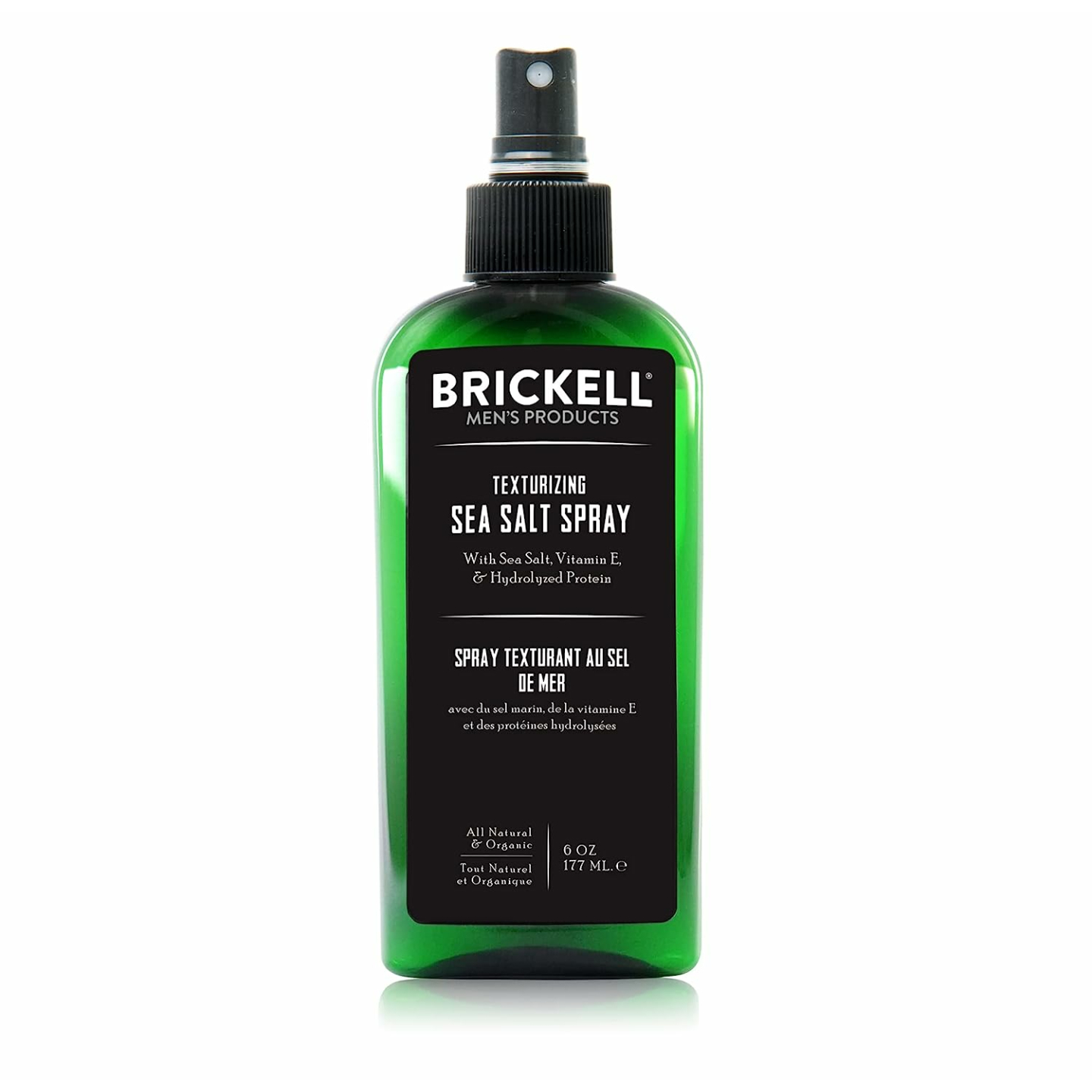 Brickell Men's Sea Salt Hair Spray, Alcohol-Free 6oz