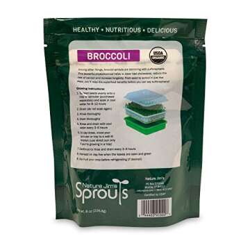 Organic Broccoli Sprout Seeds for Healthy Home Gardening