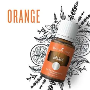Young Living Orange Essential Oil 15ml - Brighten Your Space with an Uplifting Citrus Aroma - Cleanse, Refresh, and Promote Wellness - Premium Young Living