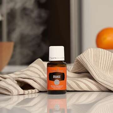 Young Living Orange Essential Oil 15ml - Brighten Your Space with an Uplifting Citrus Aroma - Cleanse, Refresh, and Promote Wellness - Premium Young Living