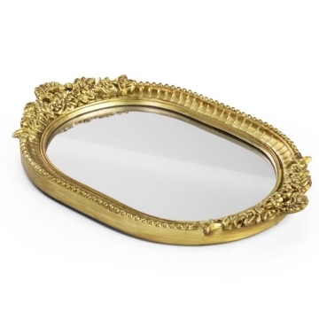 Elegant Vintage Decorative Mirror Tray for Home Decor