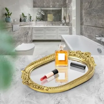 Elegant Vintage Decorative Mirror Tray for Home Decor