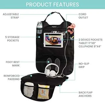 Lulyboo Car Seat Organizer - Perfect for Kids Storage