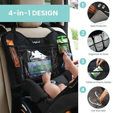 Lulyboo Car Seat Organizer - Perfect for Kids Storage