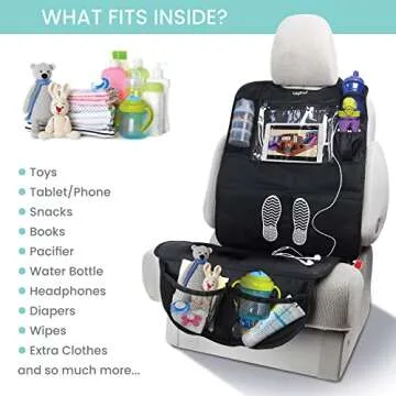 Lulyboo Car Seat Organizer - Perfect for Kids Storage