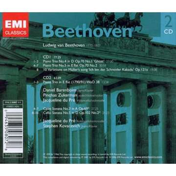 Beethoven: Piano Trios 4 & 5, Kakadu Variations, Cello Sonatas 3 & 5 - A Timeless Classical Collecti...