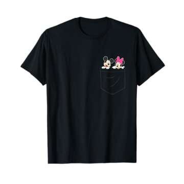 Disney Mickey & Minnie Mouse Small Pocket Couple T-Shirt