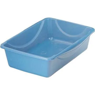 Petmate Litter Pan, Blue/Gray, Small, Made in USA