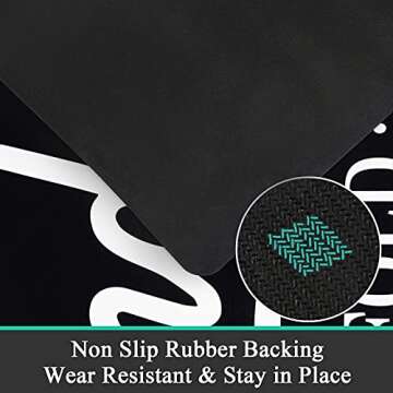 Pauwer Farmhouse Laundry Room Rug Runner 20"X59" Non Slip Laundry Rugs and Mats for Laundry Room Decor Washable Runner Rugs for Kitchen Floor Laundry Room Bathroom Hallway Entryway Area Rugs