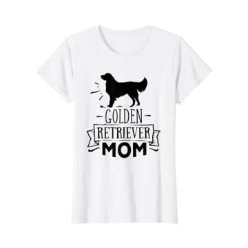 Adorable Golden Retriever Mom T-Shirt - Perfect for Any Dog Lover!