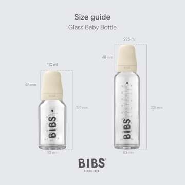 BIBS Baby Glass Bottle Set 110 ml | Eco-Friendly & Safe