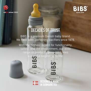 BIBS Baby Glass Bottle Set 110 ml | Eco-Friendly & Safe