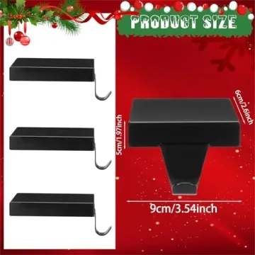 Zonon Christmas Stocking Holders for Mantle - 4 Pack