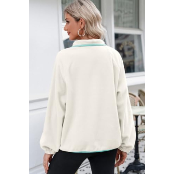 Dokotoo Women's Oversized Fleece Color Block Sweatshirt