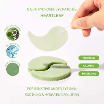 O!GETi Hydrogel Eye Patches 30 pairs | Moisturizer Gel Pads, Collagen, Black Tea, Honey, Cactus Extract, for Puffy Eyes & Dark Circles Relief, Firming, Brightening, Korean Skincare, Beauty & Personal Care