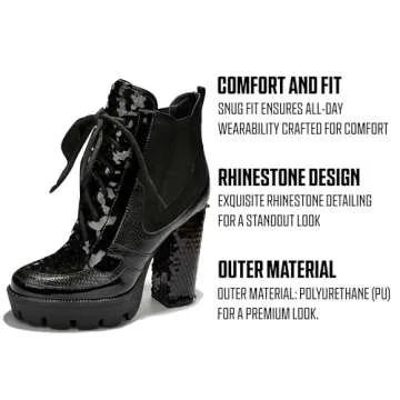 Stylish Cape Robbin Rhinestone Cowboy Boots for Women