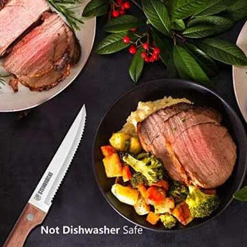 STEINBRÜCKE 8 Piece Stainless Steel Steak Knife Set