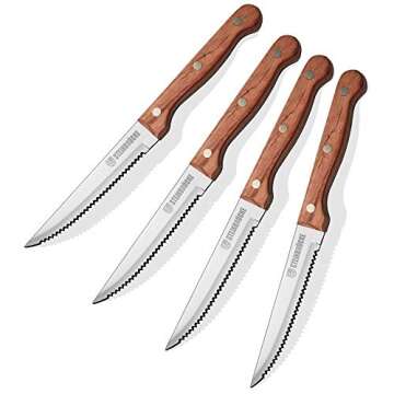 STEINBRÜCKE 8 Piece Stainless Steel Steak Knife Set