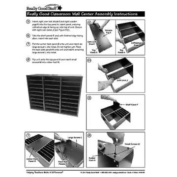 Mail Center Organizer - 27 Slot Classroom Tool