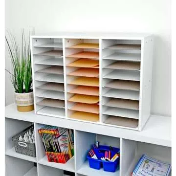 Mail Center Organizer - 27 Slot Classroom Tool