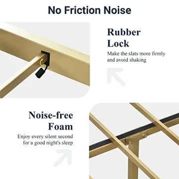 Allewie Vintage Full Size Bed Frame with Storage