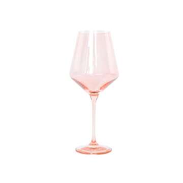 Colored Wine Glasses, Pink, Set of 2, Stemware 2 Count (Pack of 1)