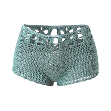Chic Knitted Crochet Women's Summer Shorts for Comfort
