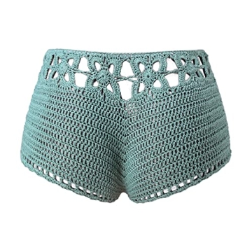 Chic Knitted Crochet Women's Summer Shorts for Comfort