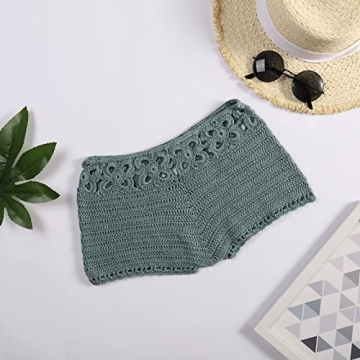 Chic Knitted Crochet Women's Summer Shorts for Comfort