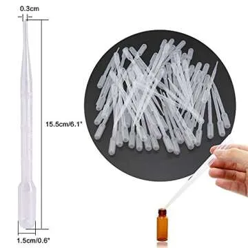 Essential 100pcs Graduated Disposable Pipettes 3ml