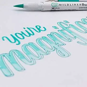 Zebra Mildliner highlighter Brush pen, 25 Pastel Color set with Original Pen Case