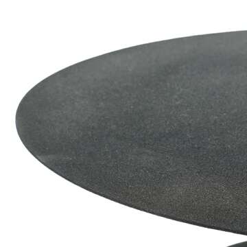 Metal Textured Side Table - Modern Design 18"