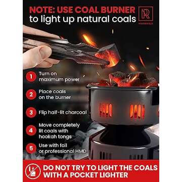 Premium 84 pcs Coconut Hookah Charcoal Coals – 100% Natural