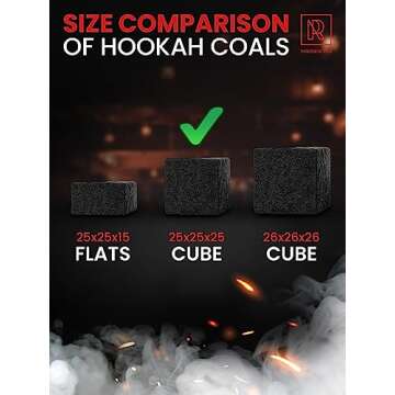 Premium 84 pcs Coconut Hookah Charcoal Coals – 100% Natural