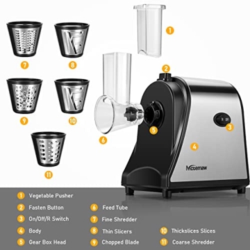 Electric Salad Maker for Easy Meal Prep and Versatile Slicing