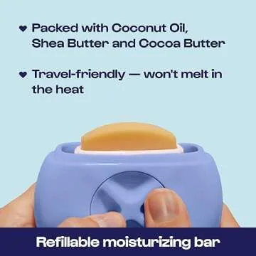 Alleyoop Portable Travel Razors For Women - Perfect For Touch Ups On-The-Go - Includes Refillable Blades, Moisturizing Bar & Water Spray Bottle - Safe For All/Sensitive Skin Types (Periwinkle)