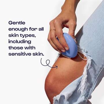 Alleyoop Portable Travel Razors For Women - Perfect For Touch Ups On-The-Go - Includes Refillable Blades, Moisturizing Bar & Water Spray Bottle - Safe For All/Sensitive Skin Types (Periwinkle)