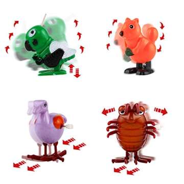 Laxdacee Wind-Up Toys, 24 Pack Assorted Mini Toy for Kid Party Favors, Pinata Goody Bag Filler Stocking Stuffers for Boy Girl Children, Birthday Gifts Carnival Small Prizes Classroom Incentive Reward