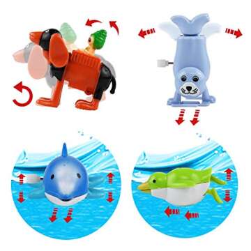 Laxdacee Wind-Up Toys, 24 Pack Assorted Mini Toy for Kid Party Favors, Pinata Goody Bag Filler Stocking Stuffers for Boy Girl Children, Birthday Gifts Carnival Small Prizes Classroom Incentive Reward