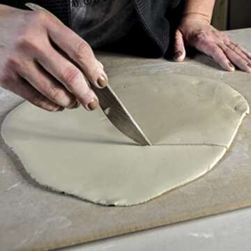 Penguin Pottery Clay Wedging Board with Handle