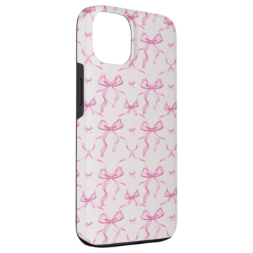 Stylish iPhone 13 Pink Ribbons and Bows Case