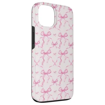 Stylish iPhone 13 Pink Ribbons and Bows Case