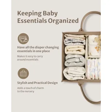 Stylish Blissful Diary Diaper Caddy Organizer for Baby Essentials
