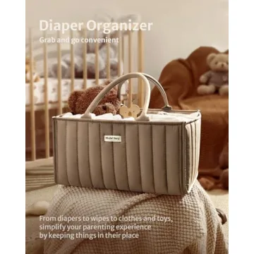 Stylish Blissful Diary Diaper Caddy Organizer for Baby Essentials