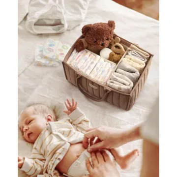 Stylish Blissful Diary Diaper Caddy Organizer for Baby Essentials