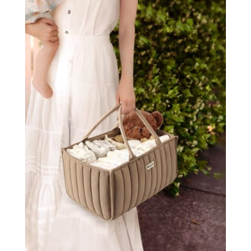 Stylish Blissful Diary Diaper Caddy Organizer for Baby Essentials