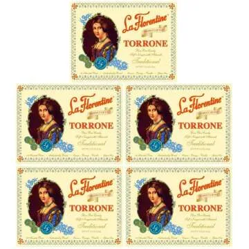 La Florentine Almond Torrone Candy Pack of 5